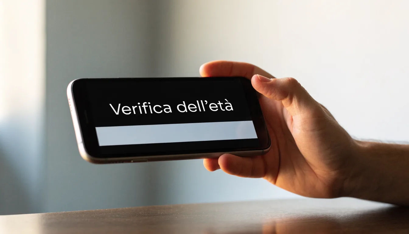 Un foglio di concessione in carta con un timbro rosso, appoggiato su una scrivania di legno accanto a una penna